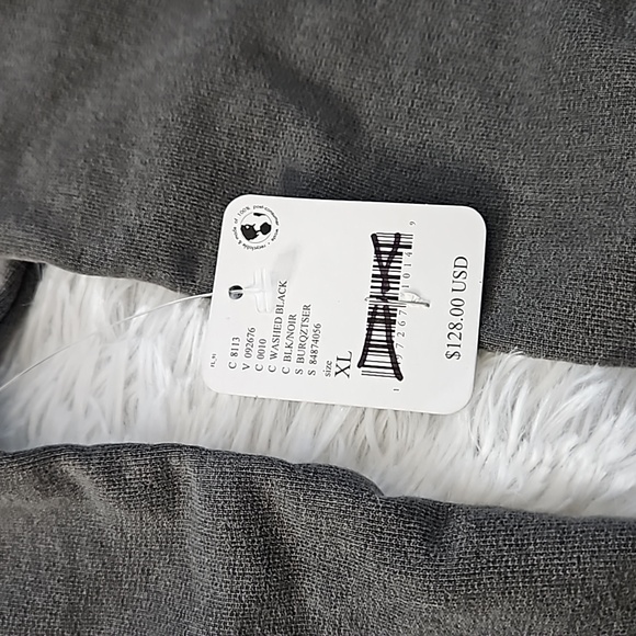 The Bureau x Free People Evanston Half Zip Washed Black NWOT - Picture 5 of 10